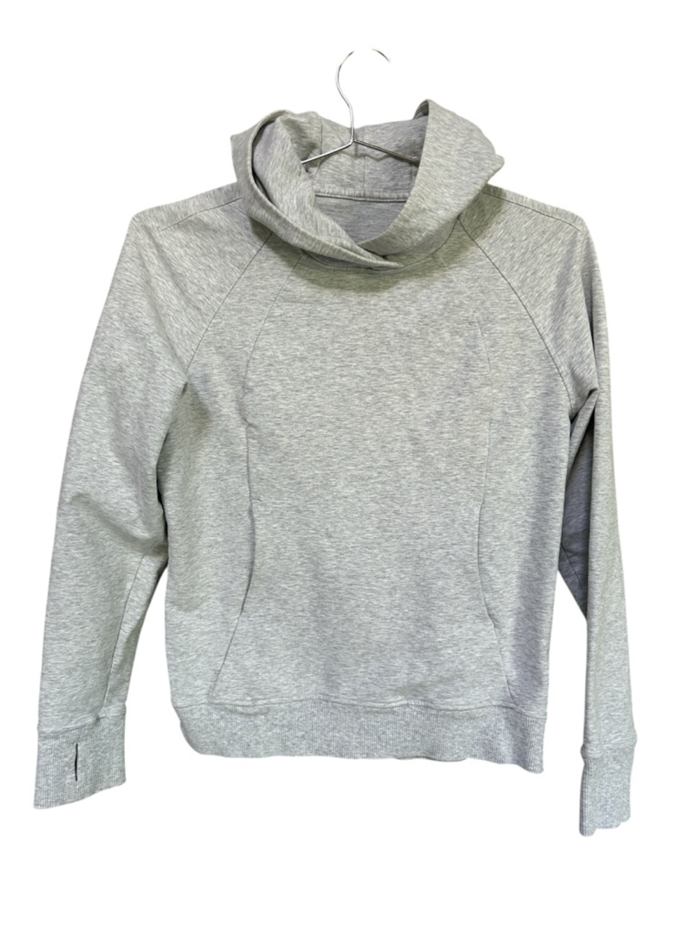 Lululemon Scuba Pullover Heathered Core Ultra Light Grey size 4 - Picture 4 of 8